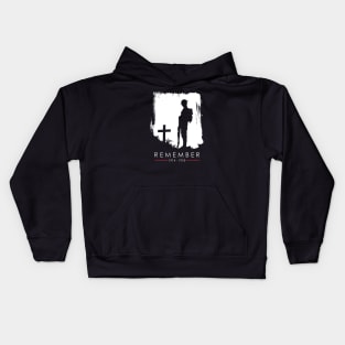 Remember 1914 - 1918 WW1 Veteran Kids Hoodie